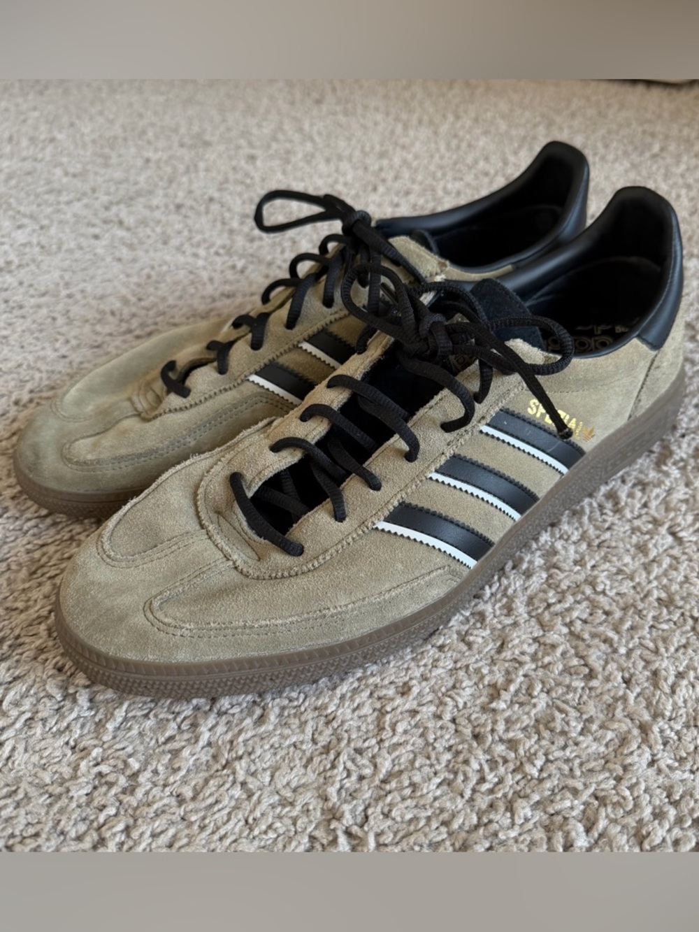Adidas Spezial Focus Olive Black Lace Up Sneaker